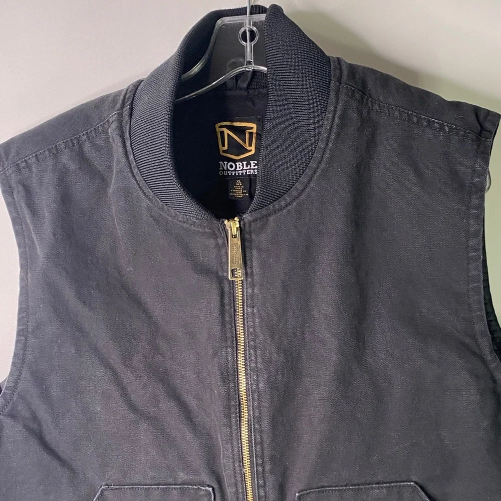 Noble Outfitters Men's Size XL Black Utility Vest - Canvas - Insulated - 1036 - Picture 4 of 12